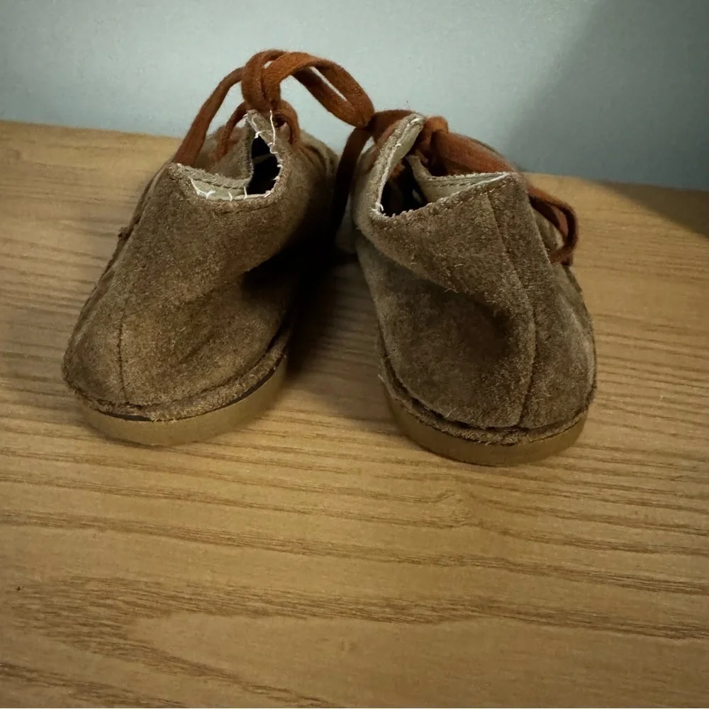 Ralph Lauren Brown Suede Lace Up Boots Size 9 Toddler